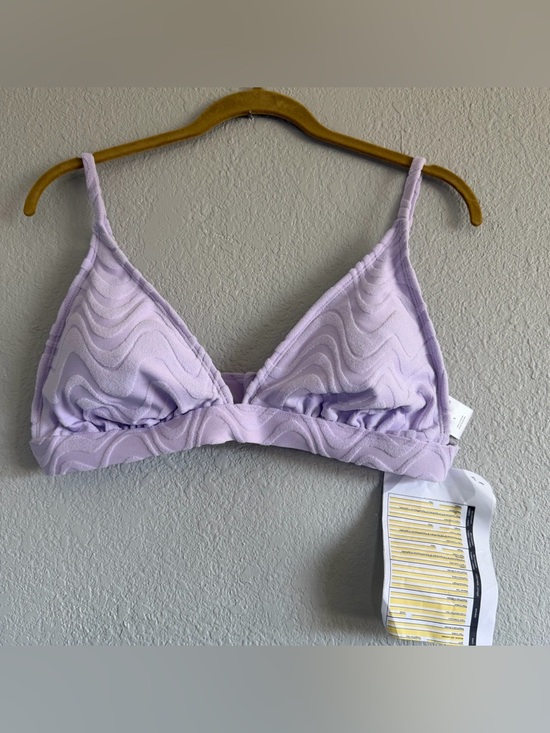 wild fable Other - NWT Wild Fable Lilac Purple Wavy Terry Textured Triangle Bikini Swim Top Large L
